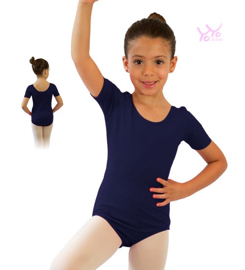 YoYo Active Short Sleeve Leotard 121C 2-4 NAV
