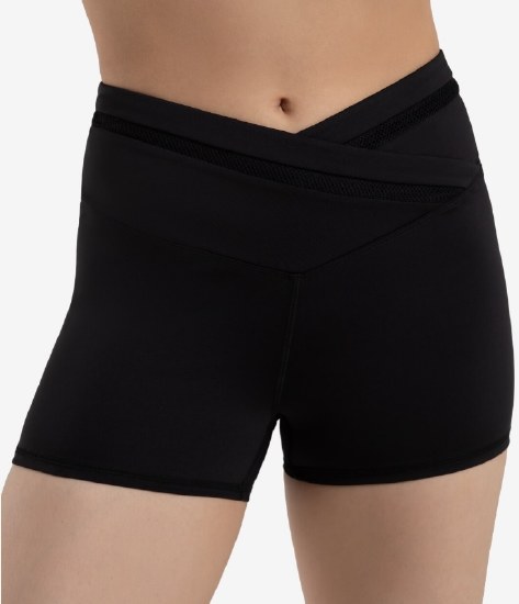 Capezio V-Front Shorts 12273W XSM BLK