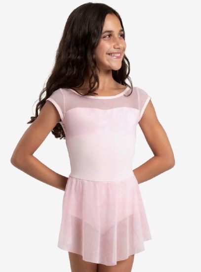 Capezio Mesh Tank Dress 12289C 6-7 PNK