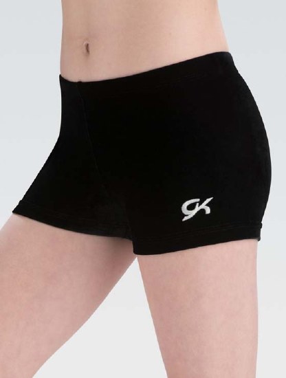 GK Elite Velvet Shorts 1448C 4-6 BLK