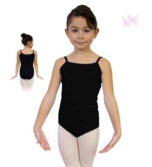 YoYo Active Cami Leotard 151C 4-6 BLK