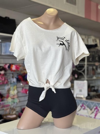 MAK Designs Just Dance Cut T Shirt 1717 917CUT SM IVORY