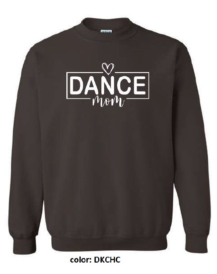 MAK Designs Dance Mom Crew Neck Sweatshirt 18000A 916 SM DKCHC