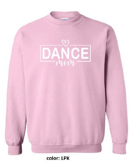 MAK Designs Dance Mom Crew Neck Sweatshirt 18000A 916 XSM LPK