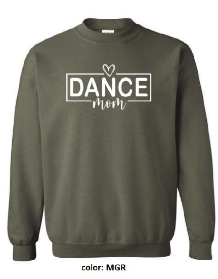 MAK Designs Dance Mom Crew Neck Sweatshirt 18000A 916 SM MGR