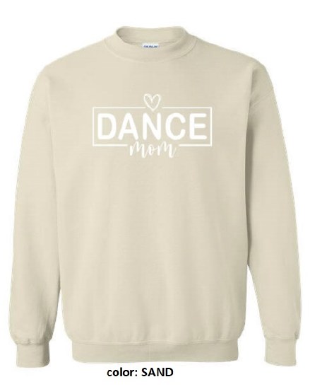 MAK Designs Dance Mom Crew Neck Sweatshirt 18000A 916 3XL SAND