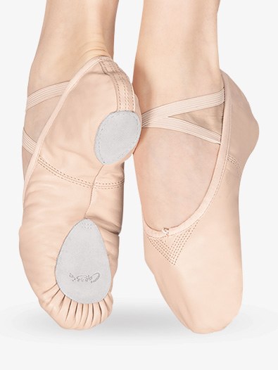 Capezio Split Sole Leather Ballet Shoe 2033 LPK 7.5