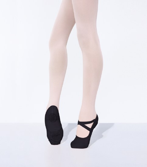 Capezio Hanami Canvas Ballet Shoe 2037W W BLK 10