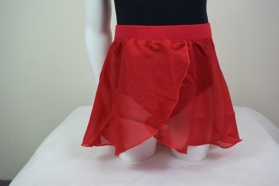 YoYo Active Mock Wrap Skirt 211C 12-14 RED