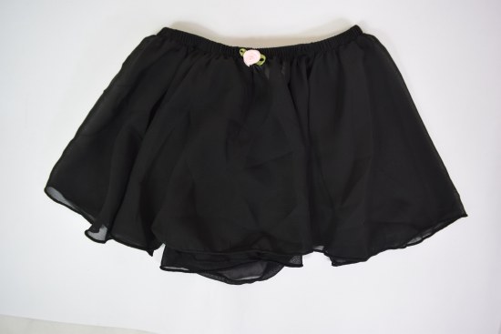 YoYo Active Circle Skirt with Pink Rosette 213C 2-4 BLK