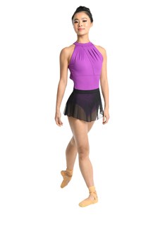 Danshuz Mesh Pull On Skirt 23402A M/L BLK