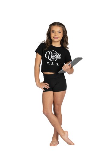 Danshuz Dance Influencer Tee 25319C 4-6 BLK