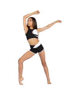 Danshuz Two-Tone Shorts 25401C 6-7 BLK