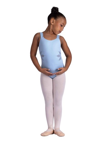 Danshuz Floral Cutout Tank Leotard 26118C 4-6 LBL