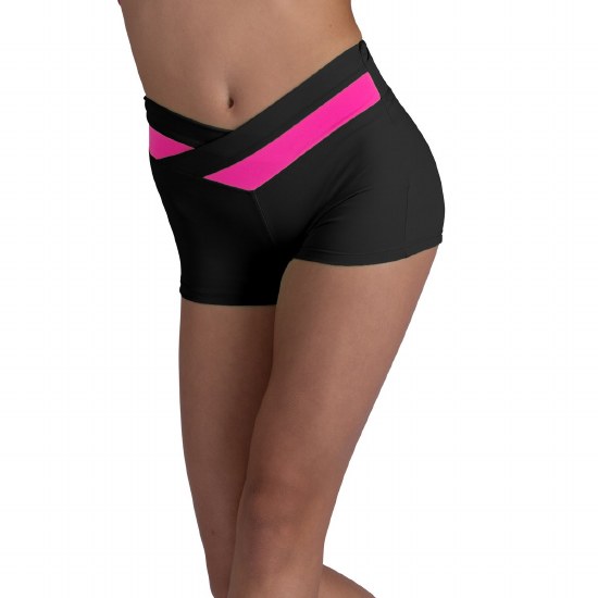 Danshuz Two Tone Shorts 26404C 6-7 BLKNP