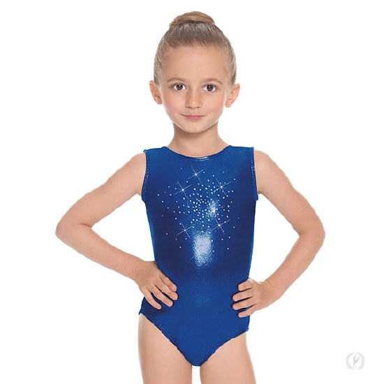 Eurotard Rhinestone Stardust Gymnastics Leotard 29189C 6-7 ROY