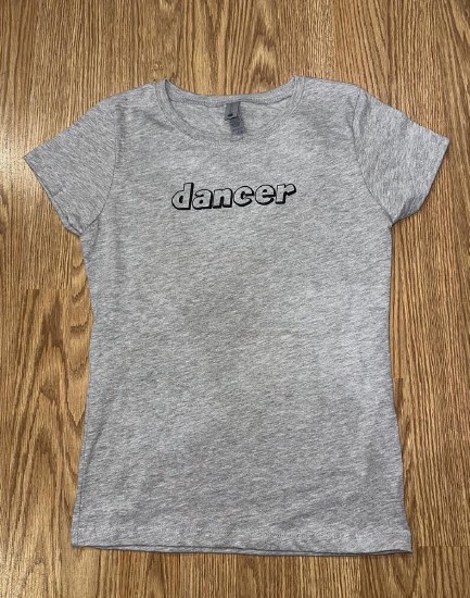 MAK Designs Dancer Baby Doll Tee 3710C 910 XSM GREY
