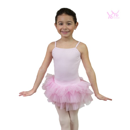 YoYo Active Three Layer camisole Dress 414C 12-14 PNK