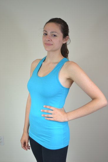 YoYo Active Racerback Tank Top 611A LG MAR