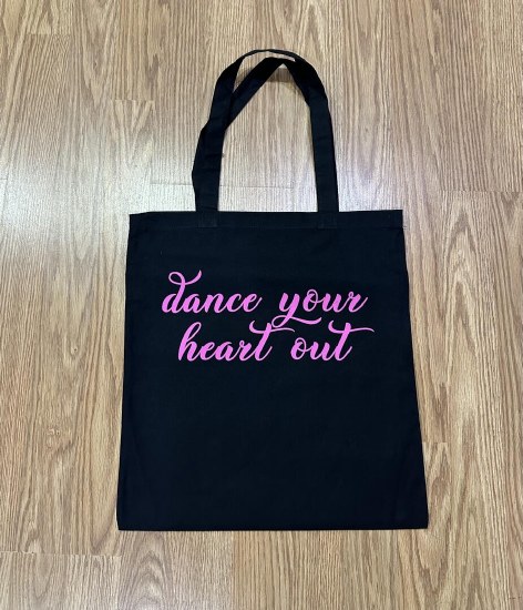 MAK Designs Dance Your Heart Out Tote Bag 8502 887 O/S BLK