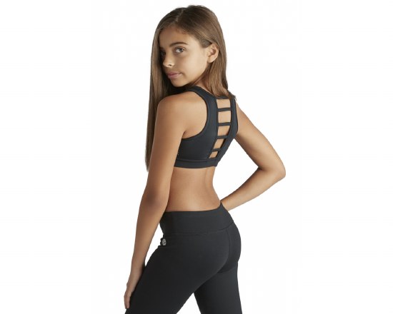 Covalent Ladder Back Bra Top 9022 6-7 BLK