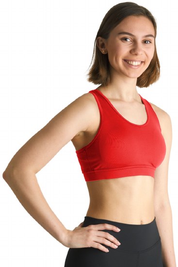 Covalent Activewear Racerback Bra Top 9099 LG RED