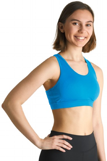 Covalent Activewear Racerback Bra Top 9099 SM teal