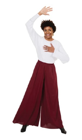 Pozewear Palazzo Pants C501 4-6 BLK