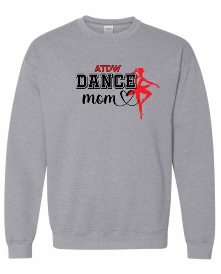 ATDW Dance Mom Crew Neck Sweatshirt 18000A-6 XSM GREY