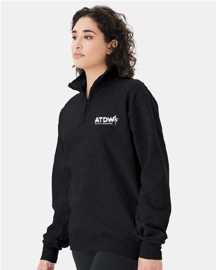ATDW Quarter Zip Sweatshirt S450A-8 SM BLK
