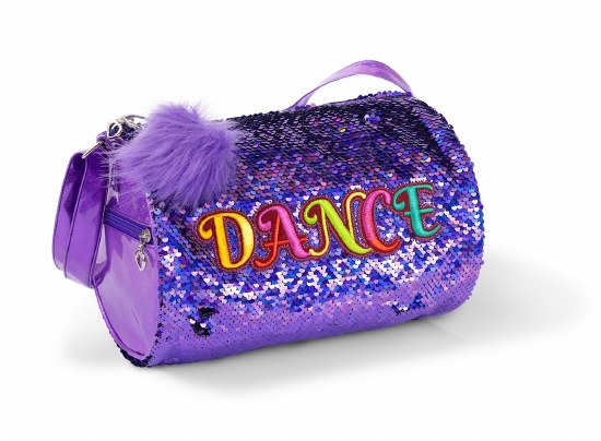 Danshuz Sparkle Dance Duffel B26521 O/S PUR