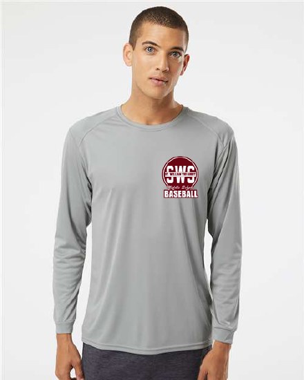 Baseball Baseball Performance Long Sleeve T-Shirt BA 218Y SM GREY