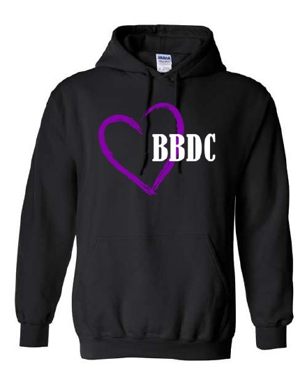 Pullover Hooded Sweatshirt BBDC 18500A-2 SM BLK