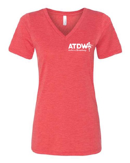 VNeck TShirt Atdw 6405a-4 Sm Red