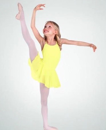 Body Wrappers Camisole Skirted Leotard 2246 8-10 LMN