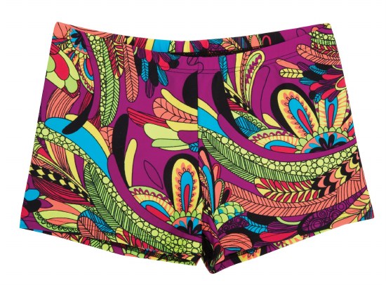 Body Wrappers Printed Shorts 700C 6-7 FDP
