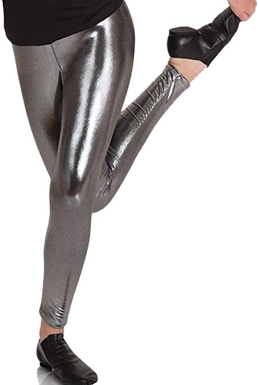Body Wrappers Liquid Lame Footless Pants 8303 SM SIL