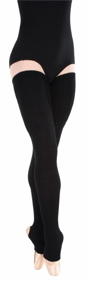 Body Wrappers 48&quot; Thigh High Legwarmer  #92 BLK O/S