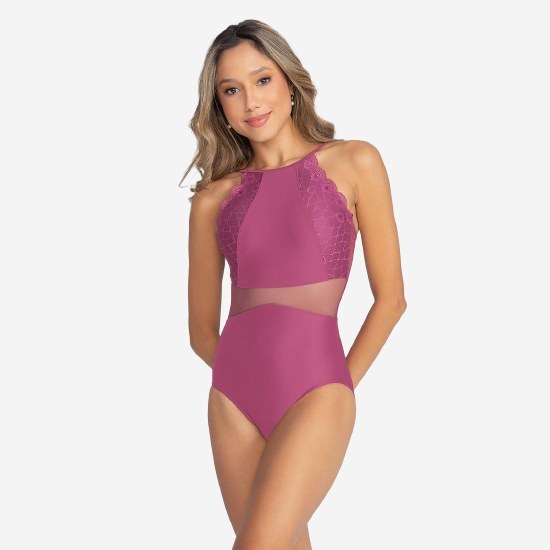 So Danca High Neck Leotard BY54 MED MUL