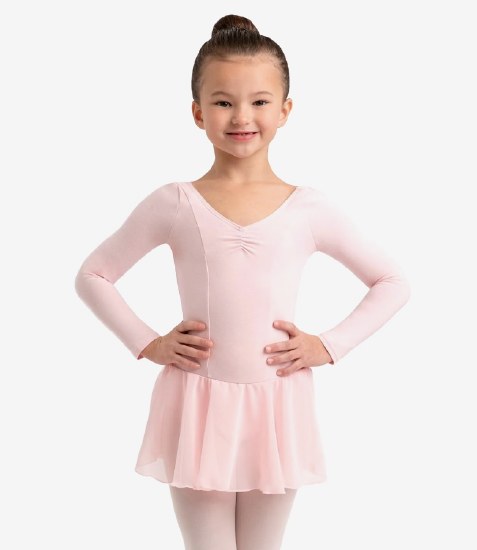 Capezio Long Sleeve Dress 11724C 8-10 PNK