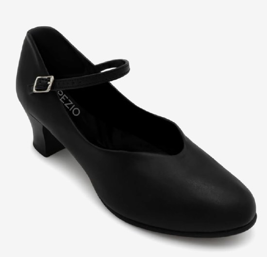 Capezio Jr. Footlight 1.5" Character 550A BLK 11