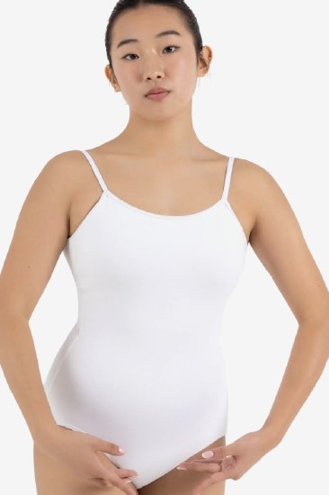 Capezio Adj Cami Leotard CC100 LG WHT