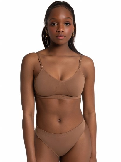 Capezio Clear Back Bra w/ Nude &amp; Clear Strap 3683 LG MOK