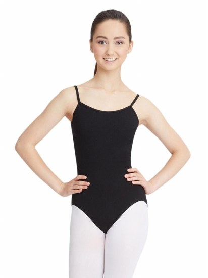 Capezio Adj Cami Leotard w/ BraTek CC100 LG BLK