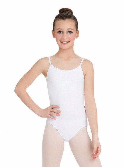 Capezio Adj Cami Leotard CC100C 6-7 WHT