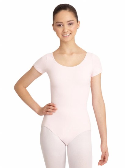 Capezio Short Sleeve Leotard CC400 LG PNK