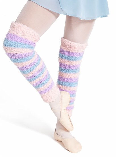 Capezio 18&quot; Stripe Legwarmer CK10984W O/S LPL