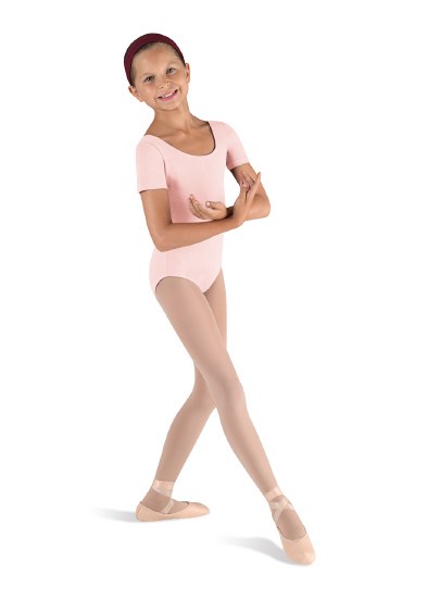 Bloch Basic Short Sleeve Leotard CL5402 2-4 LPK