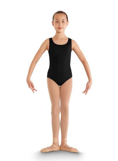 Bloch 3 Bow Back Tank Leo CL8835 4-6 BLK