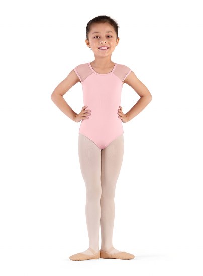 Bloch Weave Back Cap Sleeve Leotard CL9282 6-7 CDP